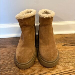 Steve Madden Cream Fur-Lined Boots